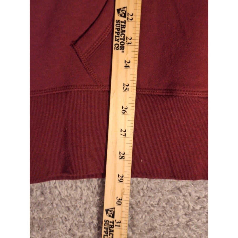 Campus Crew Washington Redskins NFL Hoodie Mens Large Burgundy Raglan Pullover - Picture 5 of 11